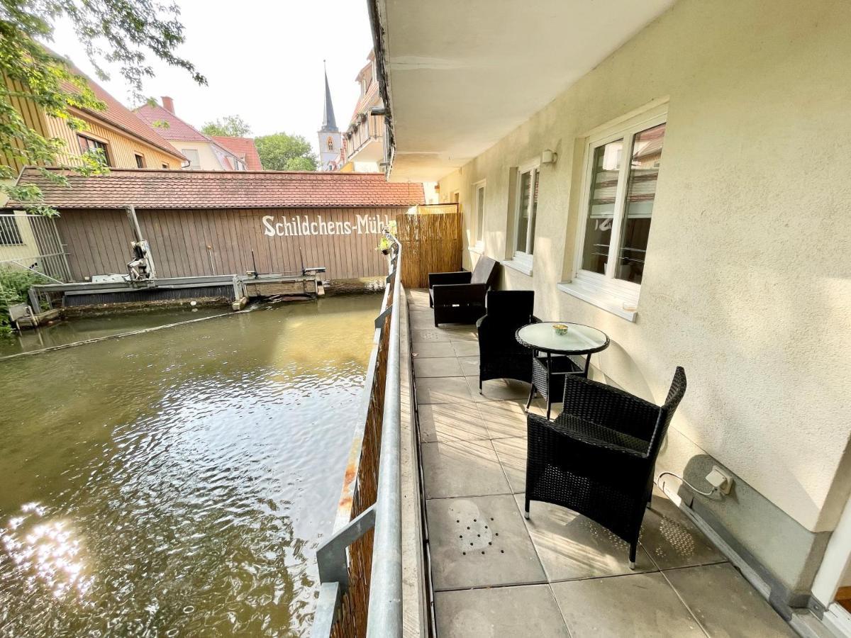 Ferienwohnung Blickfang - Modernes Apartment Direkt In Der Altstadt Von Erfurt Mit Balkon - Beste Lage Und Aussicht מראה חיצוני תמונה