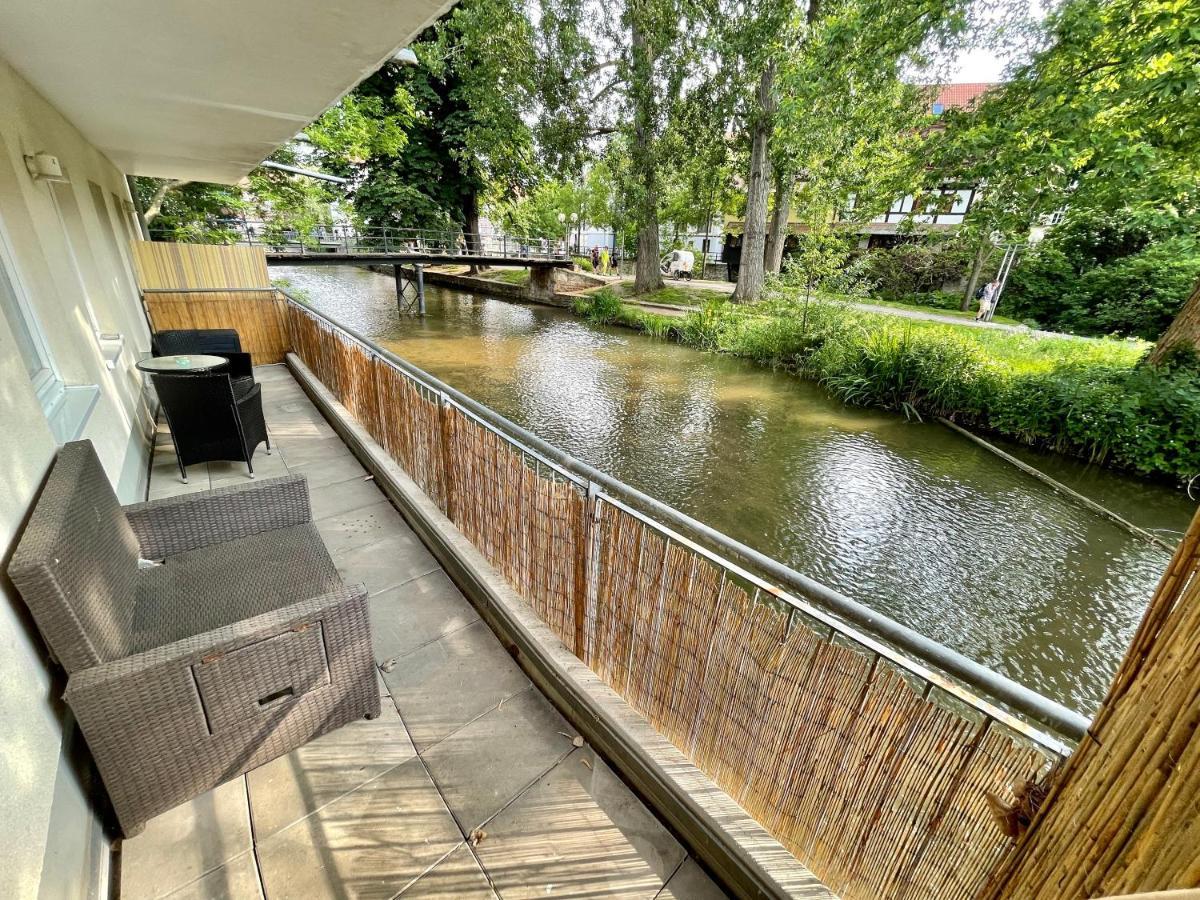 Ferienwohnung Blickfang - Modernes Apartment Direkt In Der Altstadt Von Erfurt Mit Balkon - Beste Lage Und Aussicht מראה חיצוני תמונה