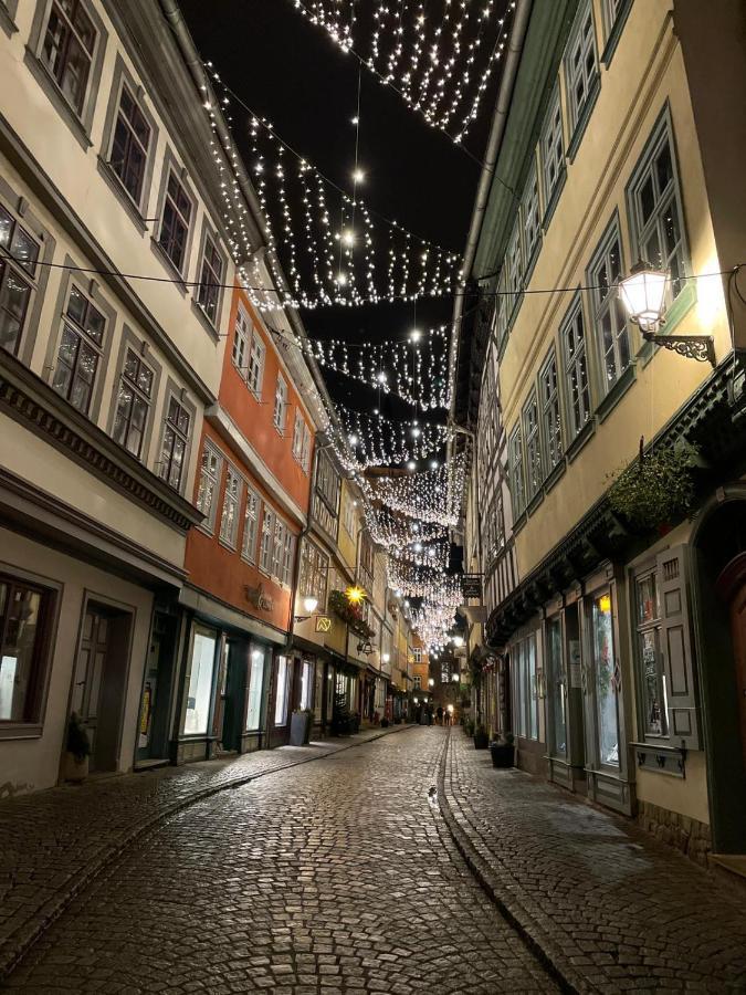 Ferienwohnung Blickfang - Modernes Apartment Direkt In Der Altstadt Von Erfurt Mit Balkon - Beste Lage Und Aussicht מראה חיצוני תמונה
